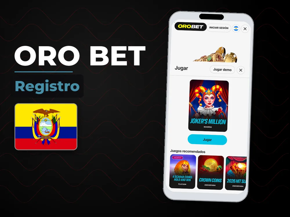 Oro Bet - Registro