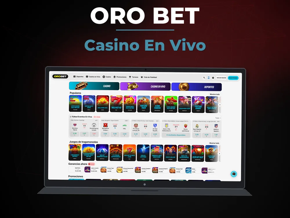 Oro Bet - Casino En Vivo