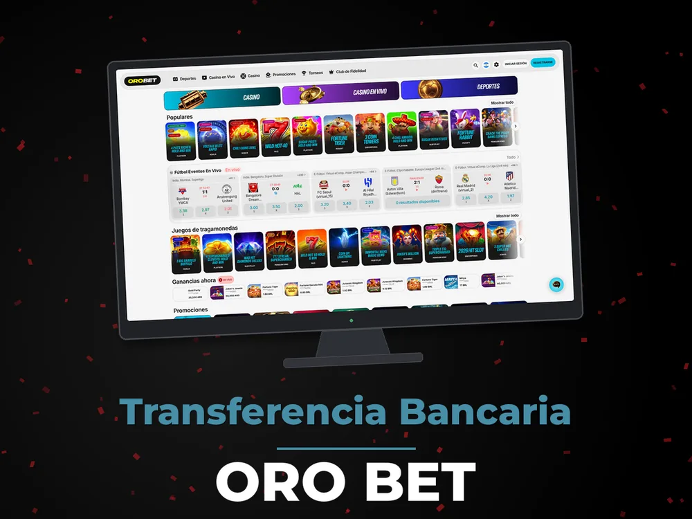 Oro Bet - Transferencia Bancaria