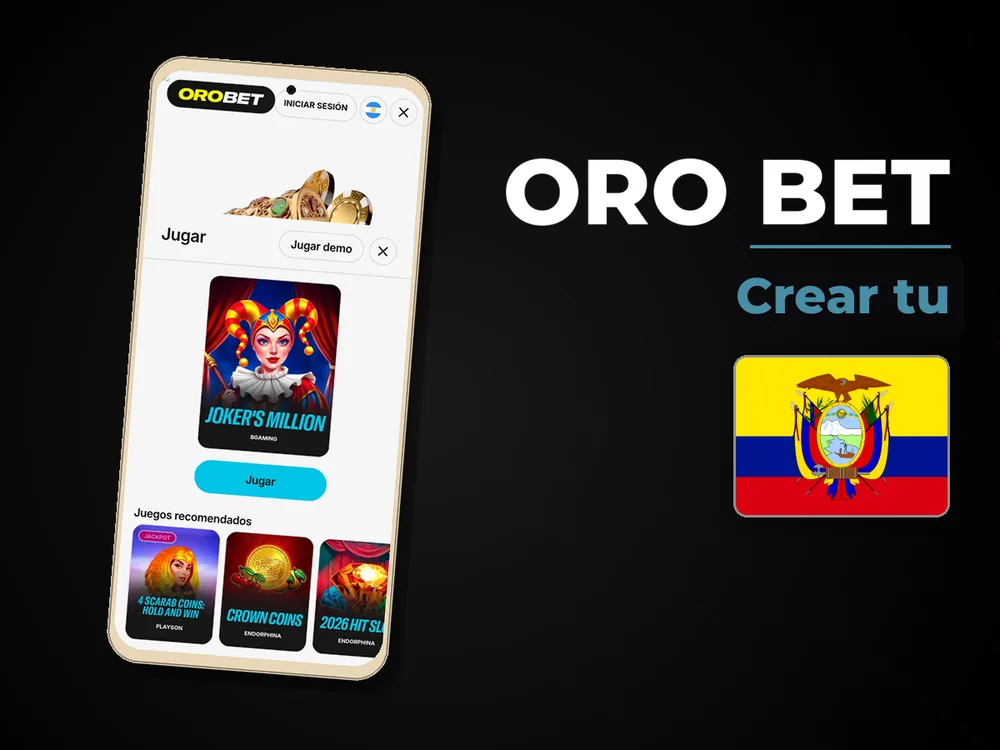 Oro Bet - Crear tu