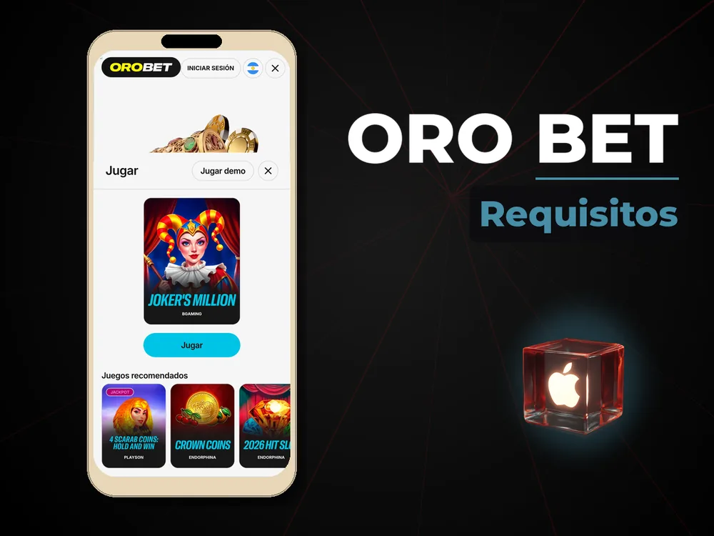 Oro Bet - Requisitos